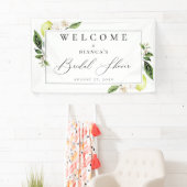 ボタニカルレモンズブライダルシャワーウェルカム 横断幕 (インサイチュ)