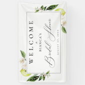 ボタニカルレモンズブライダルシャワーウェルカム 横断幕 (縦)