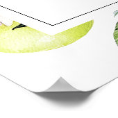 ボタニカルレモンズメインスクイーズブライダルシャワー ポスター (角)