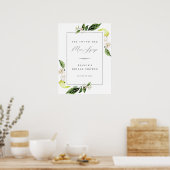 ボタニカルレモンズメインスクイーズブライダルシャワー ポスター (キッチン)