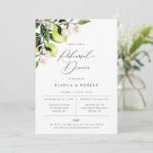 ボタニカルレモンリハーサルディナー招待状 案内状 (スタンド正面)