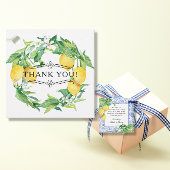 ボタニカルレモンリースブルーホワイトファームハウスタイル フェイバータグ