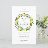 ボタニカルレモンリース庭園の結婚式招待状 (スタンド正面)