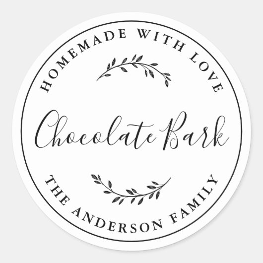 ボタニカルロエレガントゴ自家製ベーキングギフト ラウンドシール (正面)