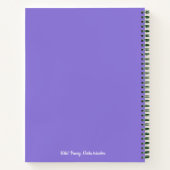 ボタニカルワイルドパンシーパステルフラワー ノートブック (裏面)