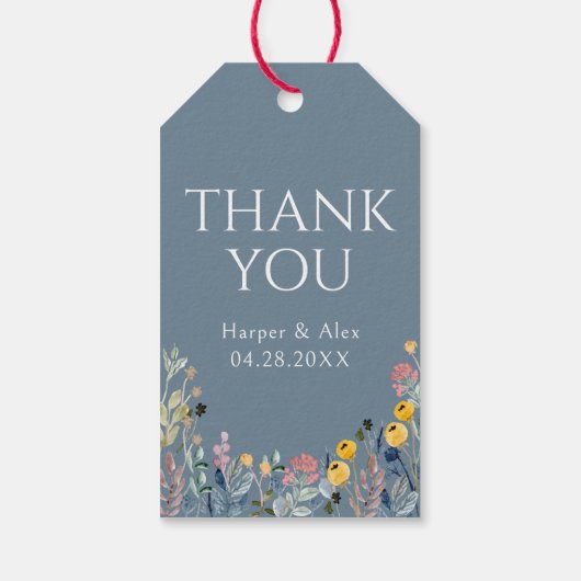 ボタニカルワイルドフラワーありがとう ギフトタグ (裏面)