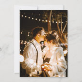 ボタニカルワイルドフラワーウェディング日付カードを保存 招待状 (裏面)