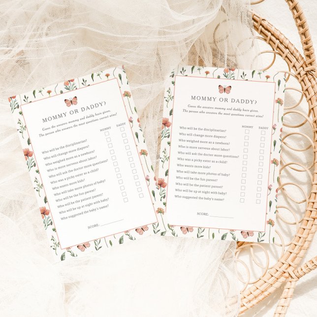 ボタニカルワイルドフラワーシャワーモーミーまたはダディーゲーム (クリエイターアップロード済み)