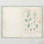 ボタニカルワイルドフラワージャンクジャーナルページの前/後 (裏面)