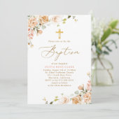 ボタニカルワイルドフラワーバプテスマ《キリスト教》洗礼式や命名式 招待状 (スタンド正面)
