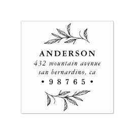 ボタニカルワイルドメドウ差出人住所 ラバースタンプ