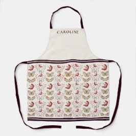 ボタニカルワインベリー&紅葉アイボリーカスタム エプロン