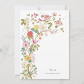 ボタニカルヴィンテージウェディング招待状 招待状 (裏面)