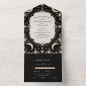 ボタニカルヴィンテージ天月星結婚ズ オールインワン招待状 (内側)