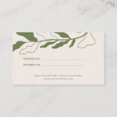 ボタニカル共有ザ・ラブ紹介カード 紹介カード (裏面)