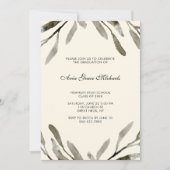 ボタニカル卒業パーティー招待状 招待状 (正面)