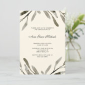 ボタニカル卒業パーティー招待状 招待状 (スタンド正面)