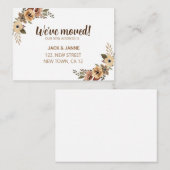 ボタニカル引っ越しましたニューホームアナウンスメントカード ノートカード (正面/裏面)