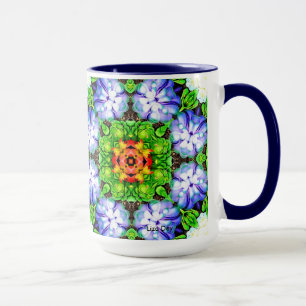 ボタニカル抽象芸術マグ マグカップ