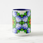 ボタニカル抽象芸術マグ マグカップ (中央)