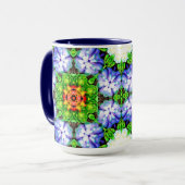 ボタニカル抽象芸術マグ マグカップ (正面左)