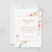 ボタニカル春ブライダルシャワー「ありがとう！」 招待状 (正面)