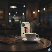 ボタニカル柄 ボホ レトロ 名前入り 大文字J Case-Mate iPhoneケース