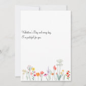 ボタニカル水彩の野生の花 シーズンカード (正面)