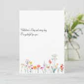 ボタニカル水彩の野生の花 シーズンカード (スタンド正面)