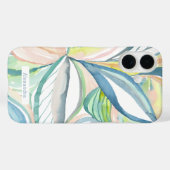 ボタニカル水彩アブストラクト カスタムスマホケース Case-Mate iPhoneケース (裏面 (横))