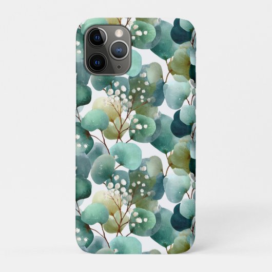 ボタニカル水彩パターン: シームレスな背景 Case-Mate iPhoneケース (裏)