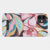 ボタニカル水彩抽象芸術 名前 Phoneケース Case-Mate iPhoneケース (裏面(横))