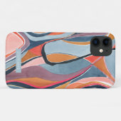ボタニカル水彩抽象芸術 名前 Phoneケース Case-Mate iPhoneケース (裏面(横))