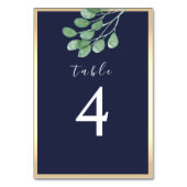 ボタニカル海軍ブルー結婚ズ テーブルナンバー (裏面)