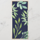 ボタニカル海軍ブルー結婚ズ メニュー (裏面)