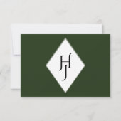 ボタニカル熱帯RSVPカード – 目的地の結婚式 出欠カード (裏面)