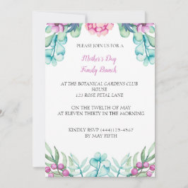 ボタニカル牡丹マザーズデイイベントパーティー 招待状