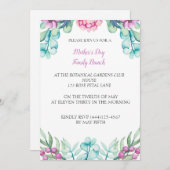 ボタニカル牡丹マザーズデイイベントパーティー 招待状 (正面/裏面)