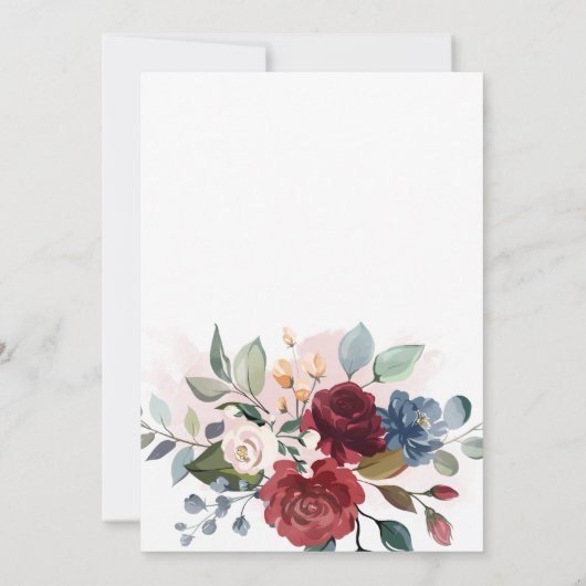 ボタニカル私はフローラニューホームを移動 案内状 (裏面)