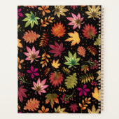 ボタニカル紅葉秋葉オンブラック プランナー手帳 (裏面)