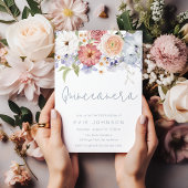 ボタニカル素晴らしフローラアーチキンセアニェラパーティー 招待状