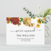 ボタニカル素朴引っ越しましたニューホームムービング 案内状 (スタンド正面)