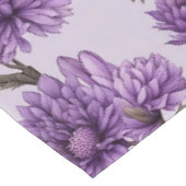 ボタニカル紫の花柄 テーブルクロス (アングル)