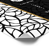 ボタニカル結婚ウェルカムタイムラインプログラム ポスター (角)