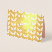 ボタニカル結婚ラブバレンタイン記念日 箔カード (正面)