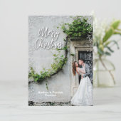 ボタニカル縁どス・クリスマス写真 シーズンカード (スタンド正面)