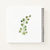 ボタニカル縁どレシピキッチン ノートブック (裏面)