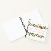ボタニカル縁どレシピキッチン ノートブック (内部)