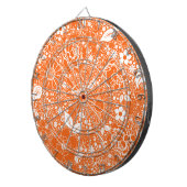 ボタニカル美しいオレンジダーツボード ダーツボード (正面右)