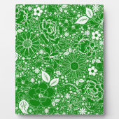 ボタニカル美しいグリーン フォトプラーク (正面)